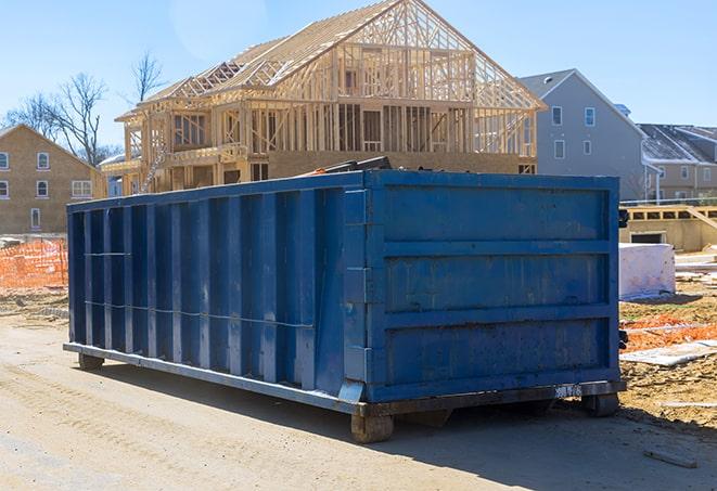 dumpsters delivered to residential properties for disposal